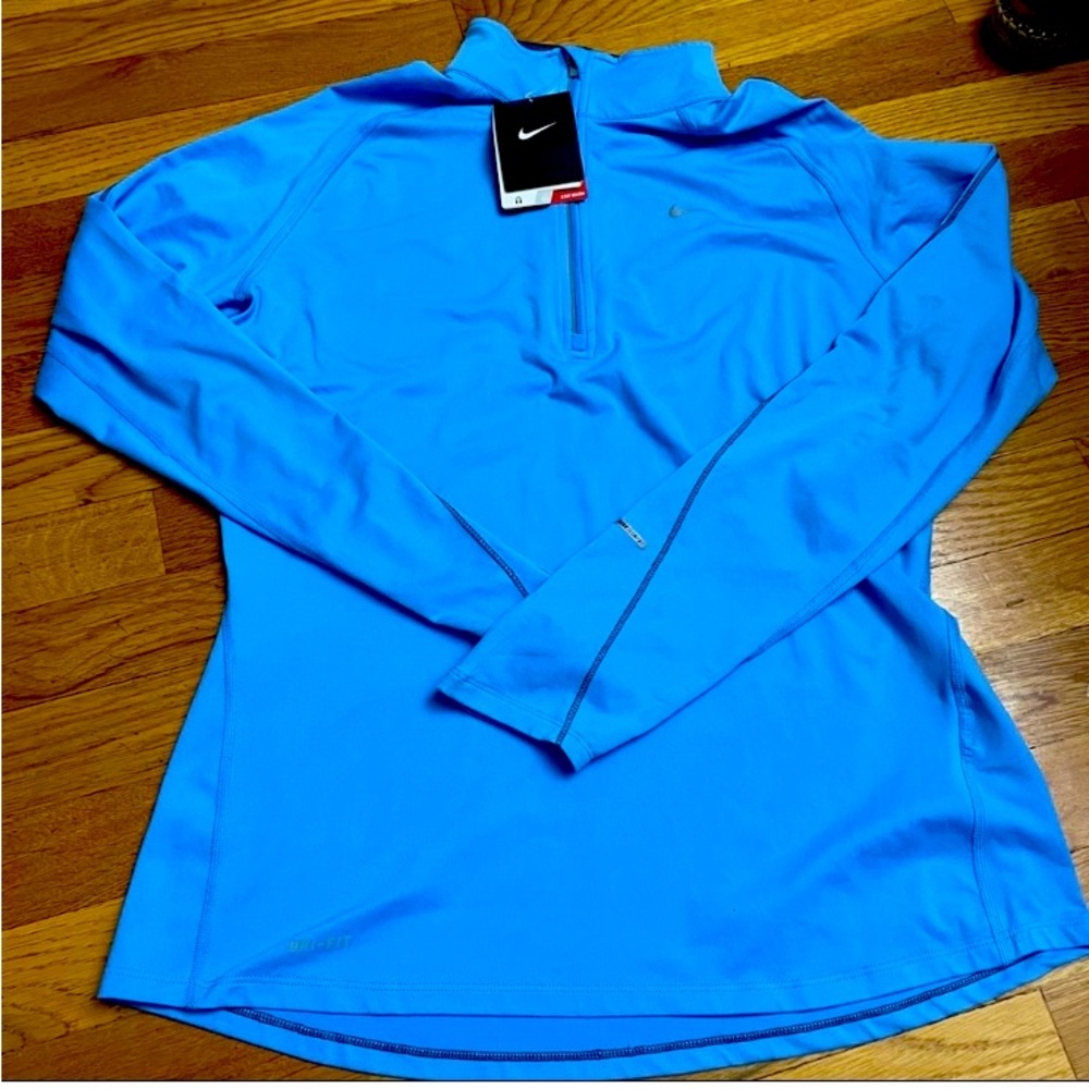 Nike Dri Fit 1/4 zip, long sleeved running pullover — brand new with tags!